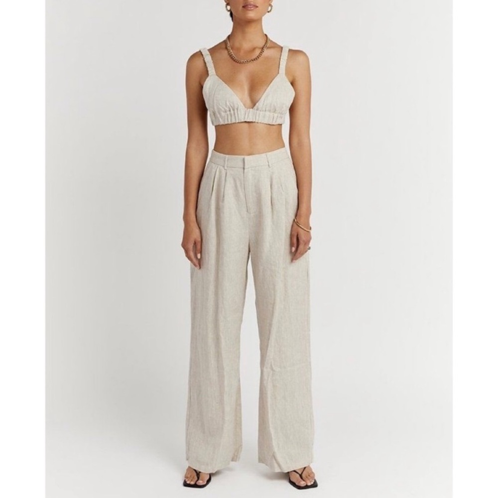 Dissh norah linen wide leg pant